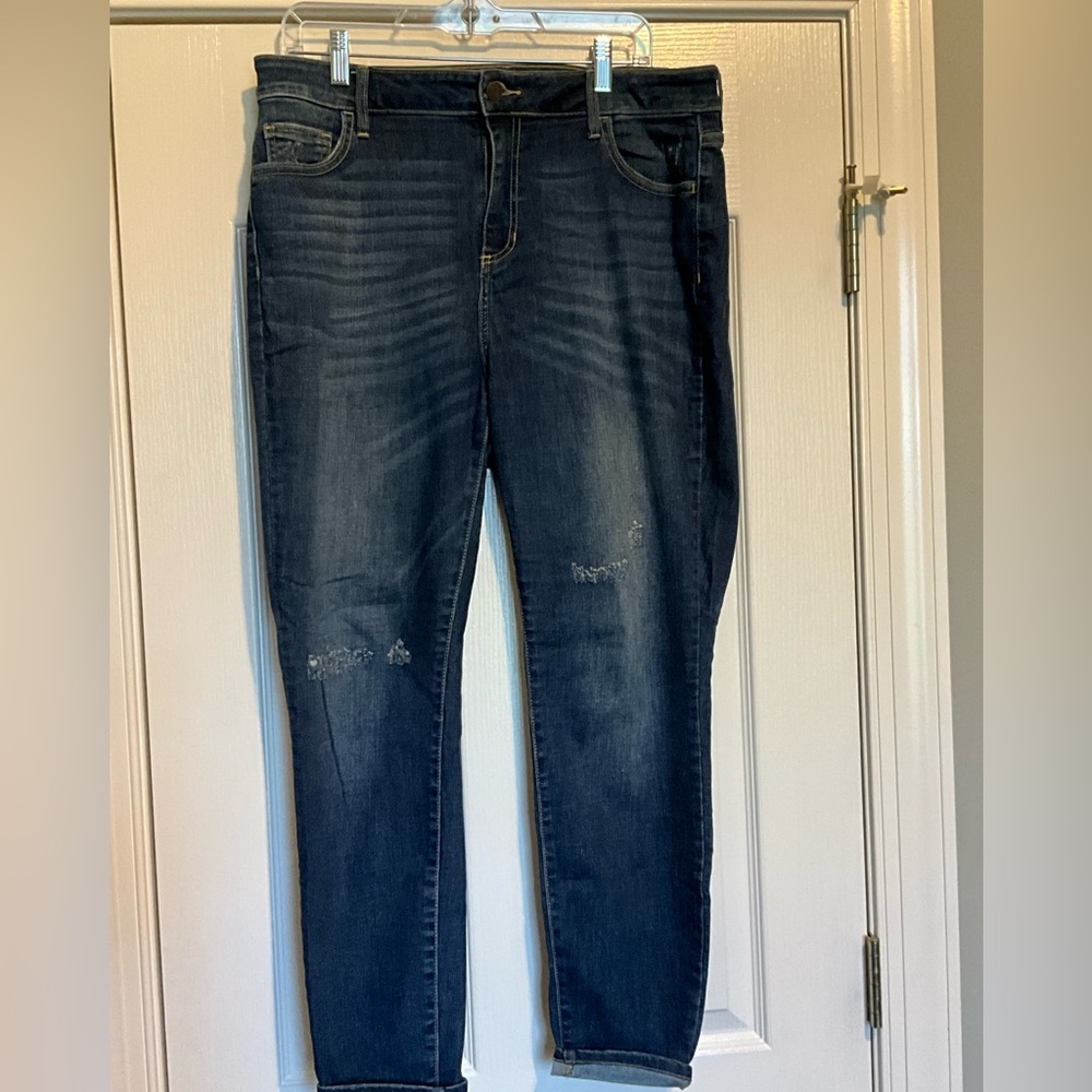 Ms. Cello Boutique Lightly Distressed Jeans Sz 16. Excellent Condition!